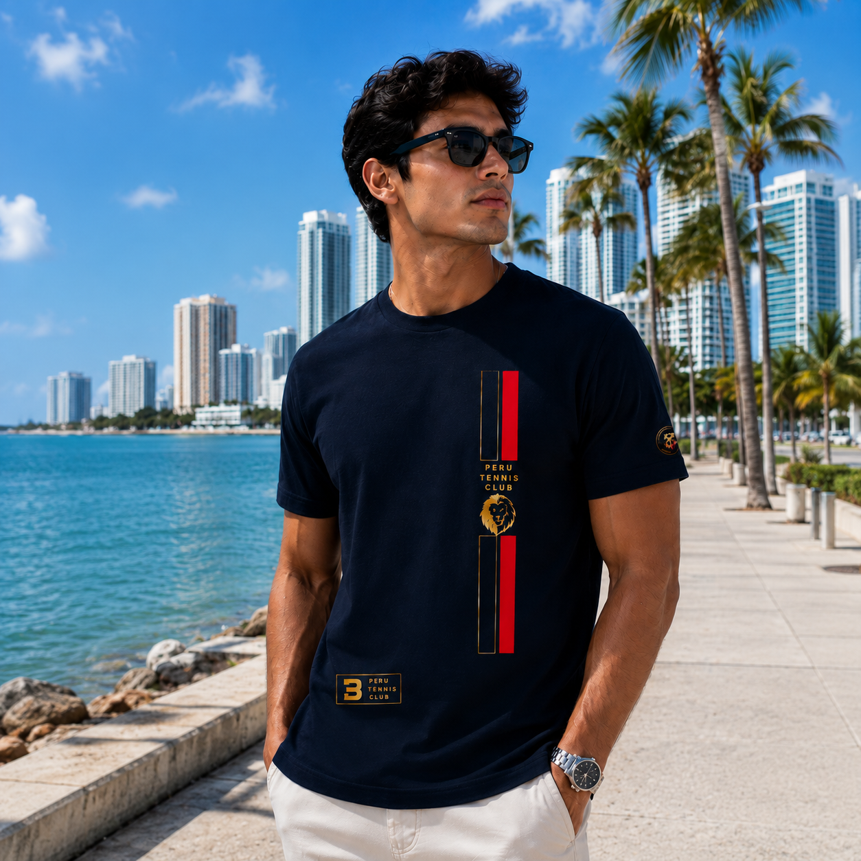 Buse Peru Unisex Organic Navy T-Shirt